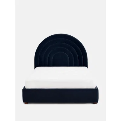 Soho Home Archway Bed, King, Velvet Navy, UK