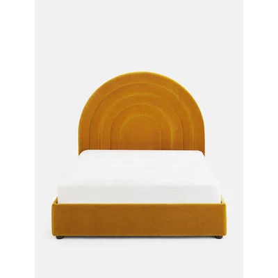Soho Home Archway Bed, King, Mohair Mustard, UK