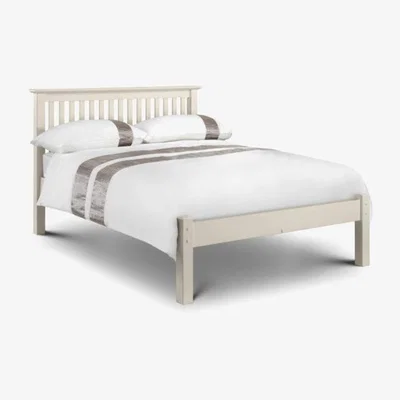 Teddy Beau Julian Bowen Barcelona Bed / Stone White / King, Low Foot End