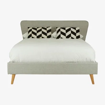 Teddy Beau Teddy's Collection Scandi Hopsack Light Grey King Size Bed