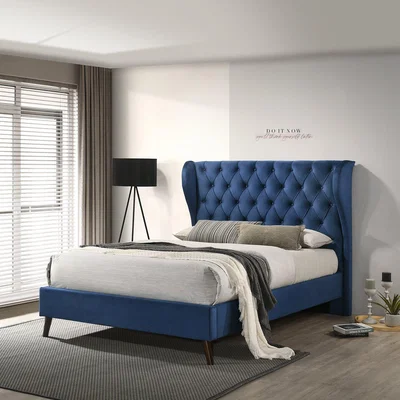Woods Furniture Lucille King Size Bed - Blue