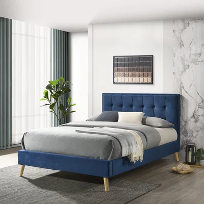 Woods Furniture Isabella King Size Bed - Blue