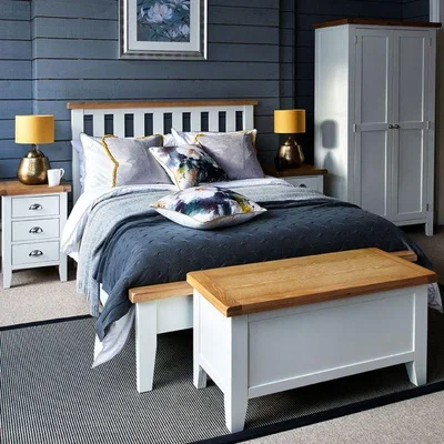 Woods Furniture Tetbury Painted Oak Bed Frame King W150cm