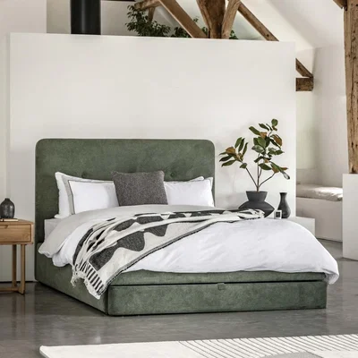 Woods Furniture Malpas Bed - Green - Malpas King Bed in Green
