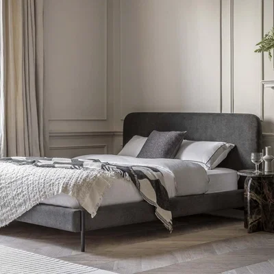 Woods Furniture Oakley Bed - Warm Grey - Oakley King Bed in Warm Grey