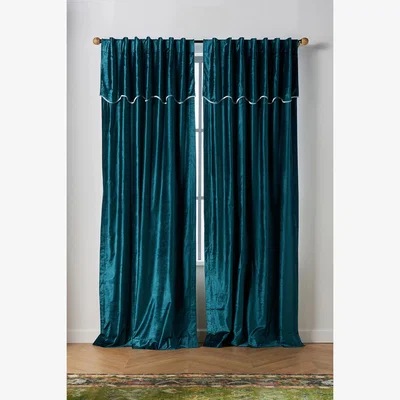 Anthropologie Adelina Velvet Valance Curtain