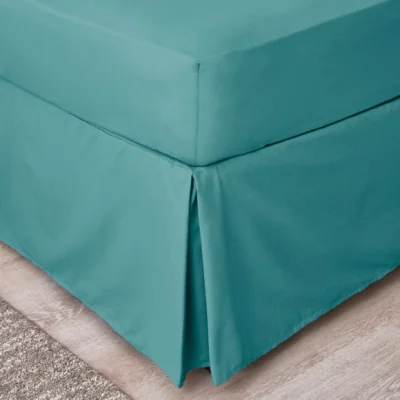 Dunelm Non Iron Plain Dye Valance Aqua (Blue)