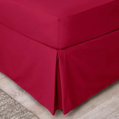 Dunelm Non Iron Plain Dye Valance Magenta
