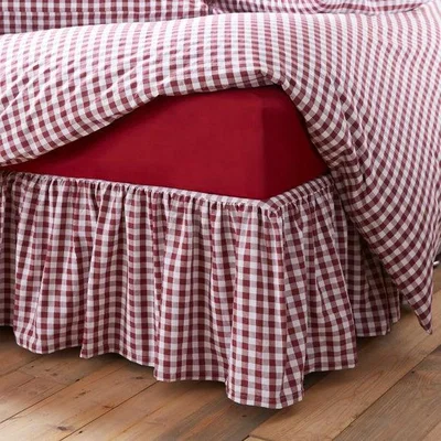 Dunelm Portloe Woven Gingham Frilled Valance