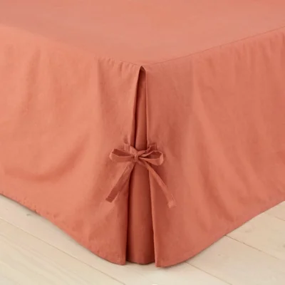 Dunelm Soft Washed Cotton Valance Orange