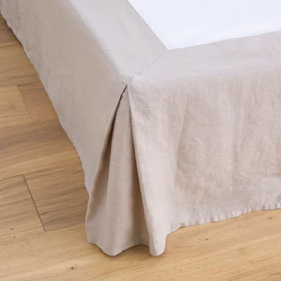 La Redoute Abella Washed Linen Valance Sheet