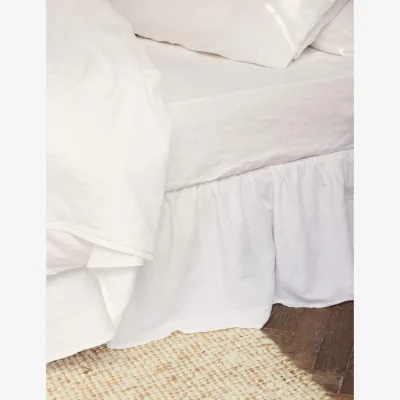 Marks & Spencer Piglet In Bed Linen Rich Valance Sheet White