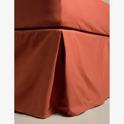 Marks & Spencer M&S Egyptian Cotton 230 Thread Count Base Valance Sheet Terracotta