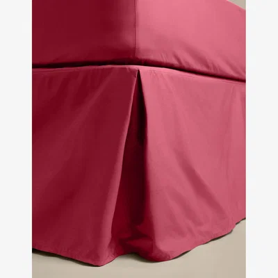 Marks & Spencer M&S Egyptian Cotton 230 Thread Count Base Valance Sheet Cranberry