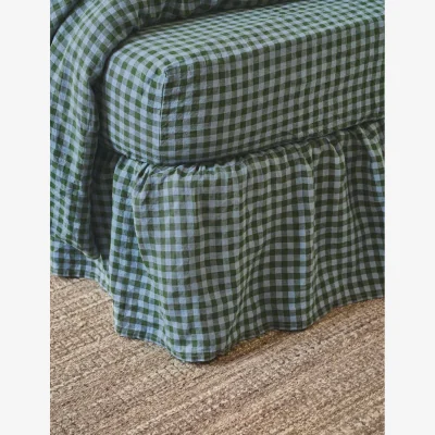 Marks & Spencer Piglet In Bed Linen Rich Gingham Valance Sheet Multi