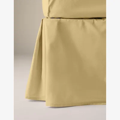 Marks & Spencer M&S Collection Cotton Rich Base Valance - DBL - Soft Yellow, Lilac,Caramel,Denim,Dusted Mauve,Light Cream,Neutral,Soft Green,Soft Yellow,White