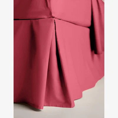 Marks & Spencer M&S Collection Cotton Rich Base Valance - 6FT - Raspberry, Lilac,Denim,Dusted Mauve,Blush,Light Cream,Raspberry,Cobalt,Black,Soft Yellow,White,Neutral,Soft Teal,Soft Green