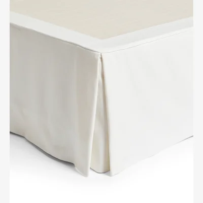 OKA OKA, Bed Valance 100% Cotton - Super King - Off-White, Valance