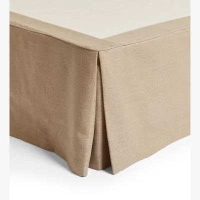 OKA OKA, Bed Valance 100% Linen - Single - Natural, Valance