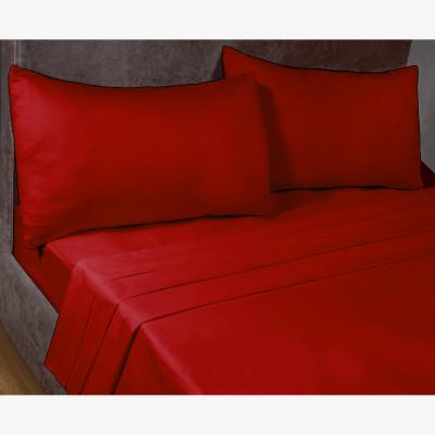 The Range SleepND Percale 180 Thread Count Polycotton Fitted Valance - Red / Single