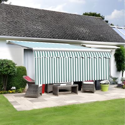 The Range Green and White Stripe Valance with 1m Dropdown - Green and White Sripe