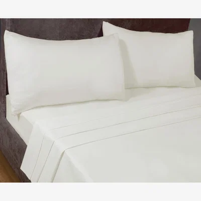 The Range SleepND Percale 180 Thread Count Polycotton Fitted Valance Sheet - White / Single