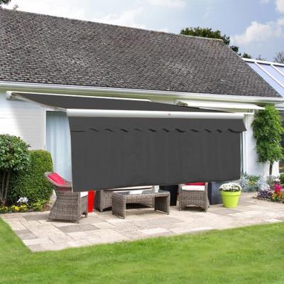 The Range Charcoal Valance with 1m Dropdown - Charcoal