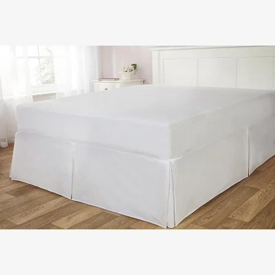 The Range Easy Fit Polycotton Valance Sheet - White / Double
