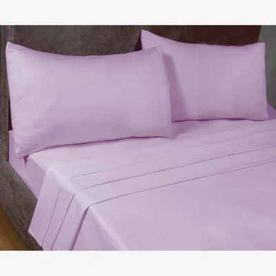 The Range SleepND Percale 180 Thread Count Polycotton Fitted Valance Sheet - Lilac / Superking