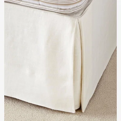 OKA OKA, Bed Valance Cotton, Single - Off White, Bed Valances, Cotton