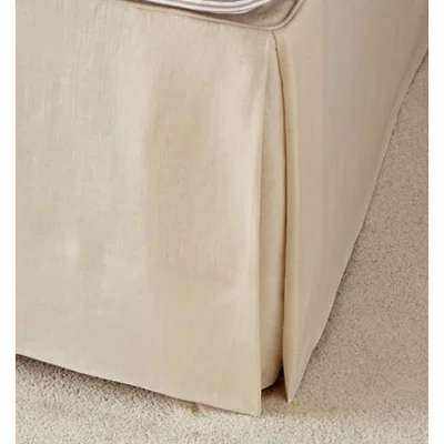 OKA Bed Valance Linen, Single - Natural