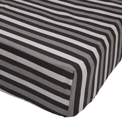 Dunelm Stars Black 25cm Fitted Sheet Black