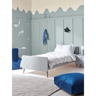 Cox and Cox Lowen Bed - Soft Grey