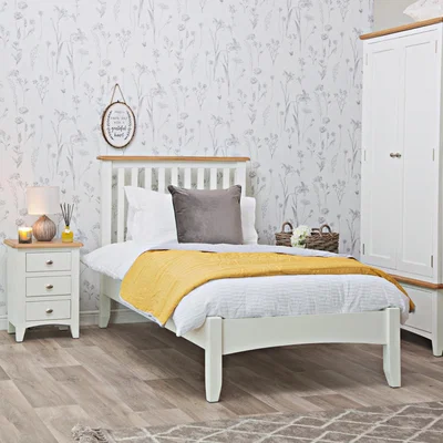 Chiltern Oak Furniture Gloucester White Painted Single Bed Frame