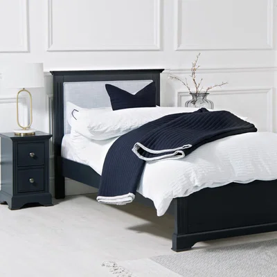 Chiltern Oak Furniture Banbury Midnight Grey Painted Single Bed Frame
