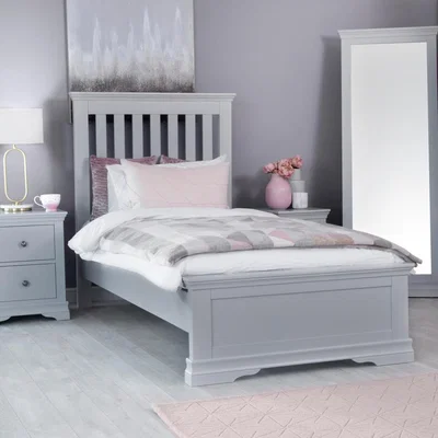 Chiltern Oak Furniture Florence Grey Painted Single Bed Frame