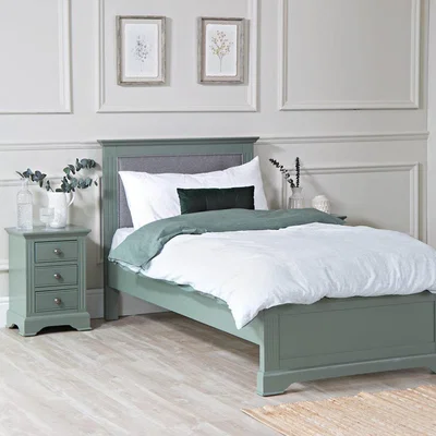 Chiltern Oak Furniture Banbury Sage Green Painted Single Bed Frame