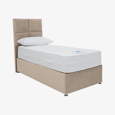Furniture Village Sleep Story - Hybrid 3000 Divan Set - Small Single - Beige