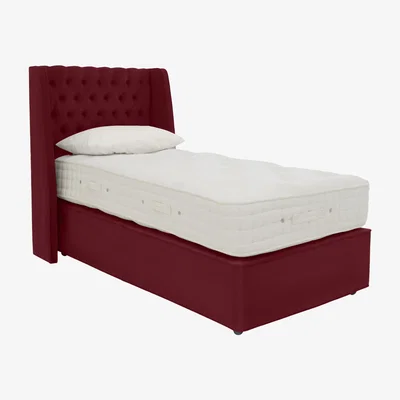 Furniture Village Hypnos - Bespoke Grandeur Divan Set - Single - Red