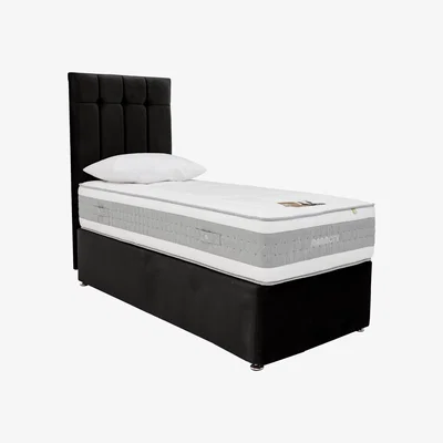 Furniture Village Mammoth - Prestige Advanced 3000 Divan Set - Single - Black