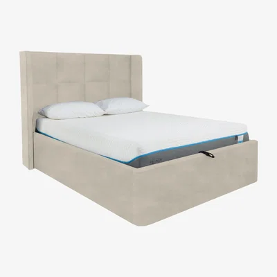 Furniture Village Shiva Ottoman Bed Frame - Super King - Beige