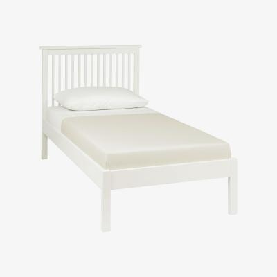 Furniture Village Eva Low Footend Bed Frame - Single - White