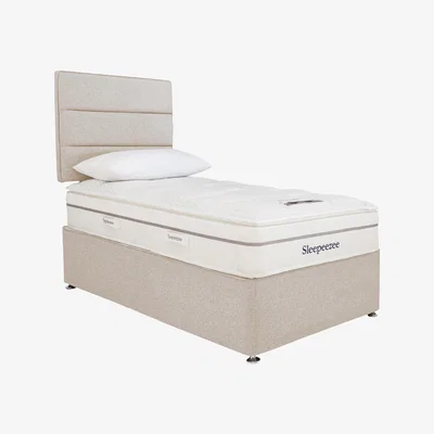 Furniture Village Sleepeezee - Calm 2200 Divan Set - Single - Cream