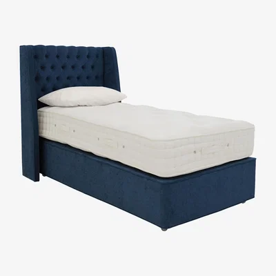 Furniture Village Hypnos - Bespoke Grandeur Divan Set - Single - Blue