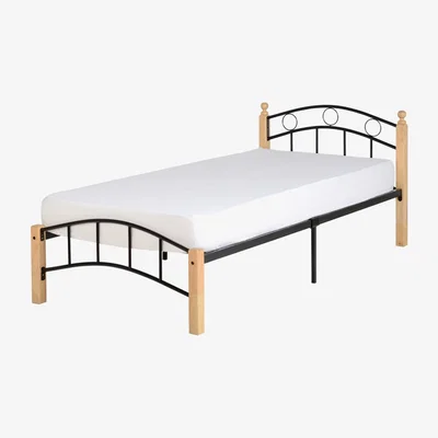 Furniture123 Seconique Luton Single Bed in Black and Pine