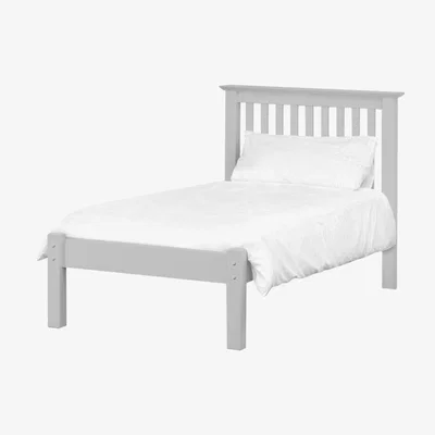 Furniture123 Julian Bowen Barcelona Single Bed with Low Foot End in Dove Grey