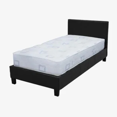 Furniture123 Seconique Prado Upholstered Single Bed in Black