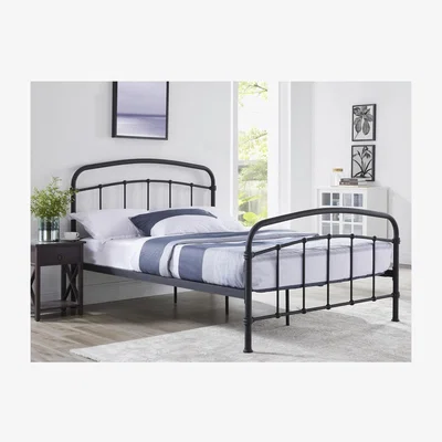 Furniture123 LPD Halston Black Single Bed Frame
