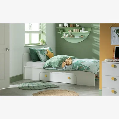 Habitat Habitat Rudi Single Storage Bed - White