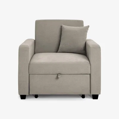 Habitat Habitat Reagan Single Fabric Chairbed - Natural